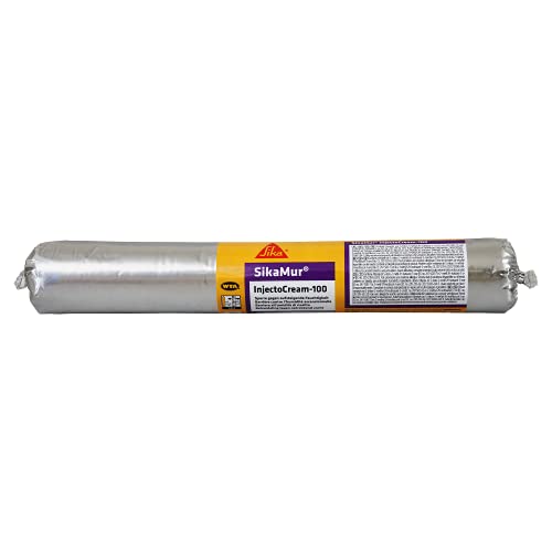 Sika 175181 InjectoCream 100 Anti-Feuchtigkeits-Isolierung, Weiß, 600 ml von Sika