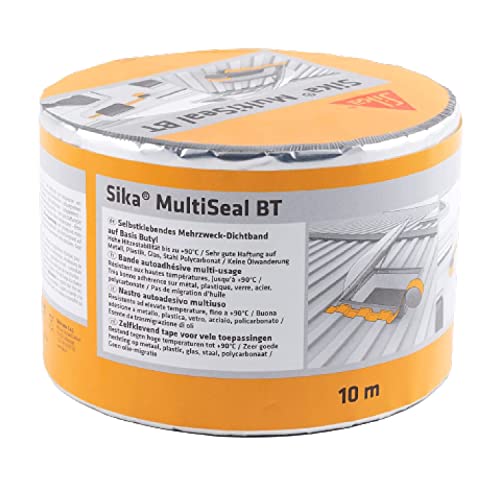 Sika – Dichtband – Sika MultiSeal BT Aluminium – ideal für Abdichtungen und Schnellreparaturen – selbstklebend – 10 m x 100 mm von Sika