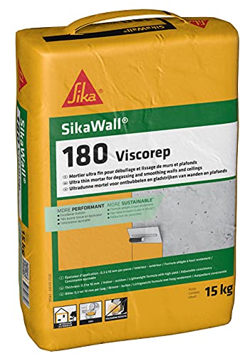 Sika 657589 SikaWall 180 Viscorep Putzmörtel, hellgrau von Sika