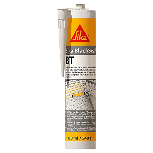 Sika – Dichtstoff – Sika BlackSeal BT – für den Einsatz an Dächern und Dachrinnen geeignet – vielseitig – gebrauchsfertig – 300 ml von Sika