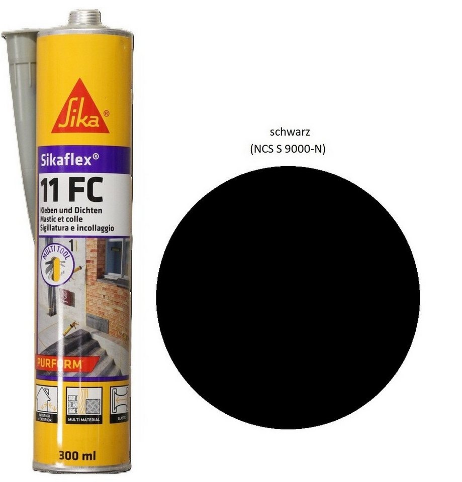 Sika Dichtstoff Sikaflex 11 FC Polyurethan Kleb Dichtstoff 300ml Kartusche schwarz, gebrauchsfertig, Schleifbar Sika Dichtstoff Sikaflex 11 FC Polyurethan Kleb Dichtstoff 300ml Kartusche schwarz, gebrauchsfertig, Schleifbar von Sika