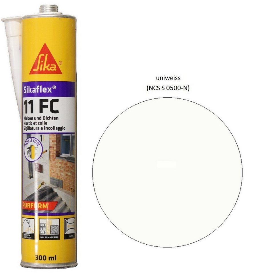 Sika Dichtstoff Sikaflex 11 FC Polyurethan Kleb Dichtstoff 300ml Kartusche uniweiss, gebrauchsfertig, Schleifbar Sika Dichtstoff Sikaflex 11 FC Polyurethan Kleb Dichtstoff 300ml Kartusche uniweiss, gebrauchsfertig, Schleifbar von Sika