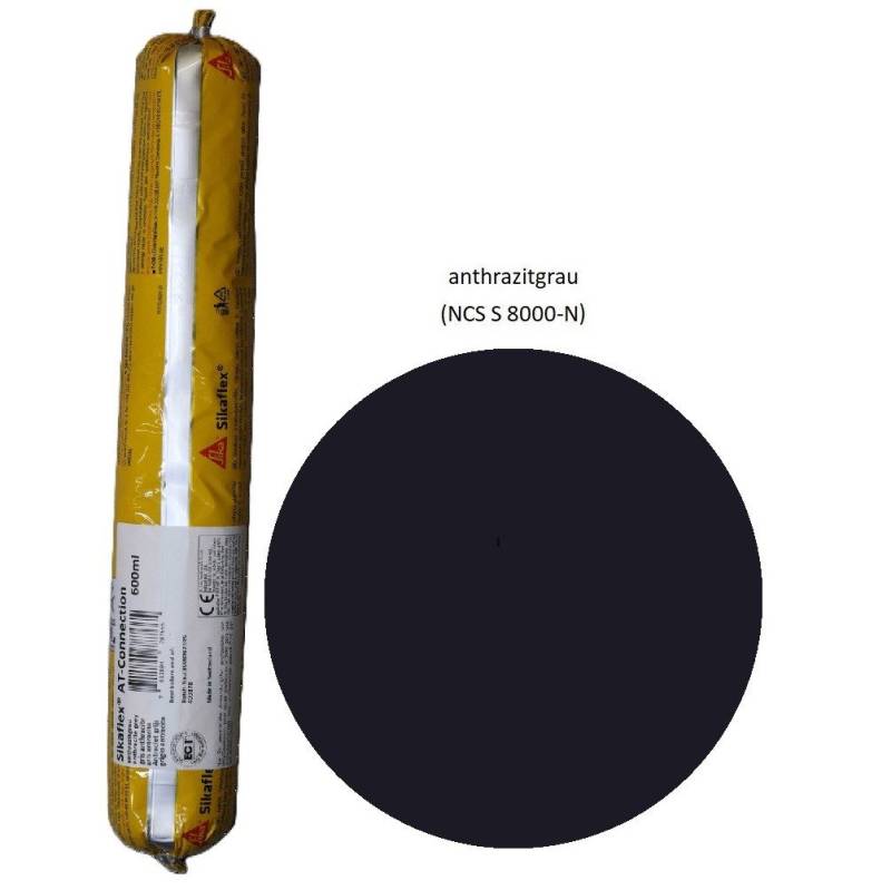 Sika Dichtstoff Sikaflex AT Connection Hybrid Dichtstoff 600ml Beutel anthrazitgrau, gebrauchsfertig, Sehr breites Haftspektrum von Sika