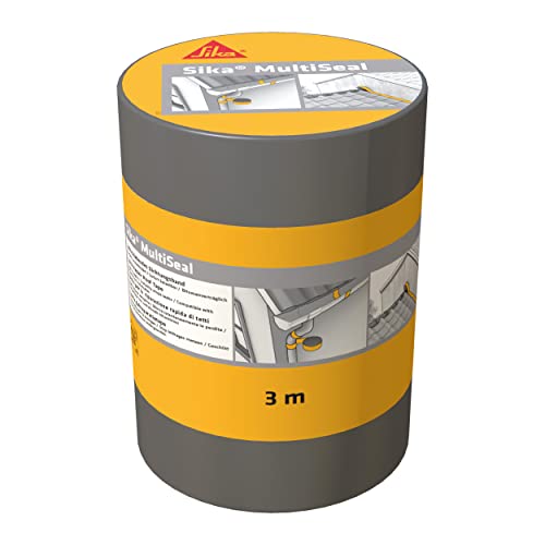 Sika – Dichtungsband – Sika MultiSeal Grau-Grün – für den Außenbereich – selbstklebend und wasserdicht – überstreichbar – 3 m x 100 mm von Sika