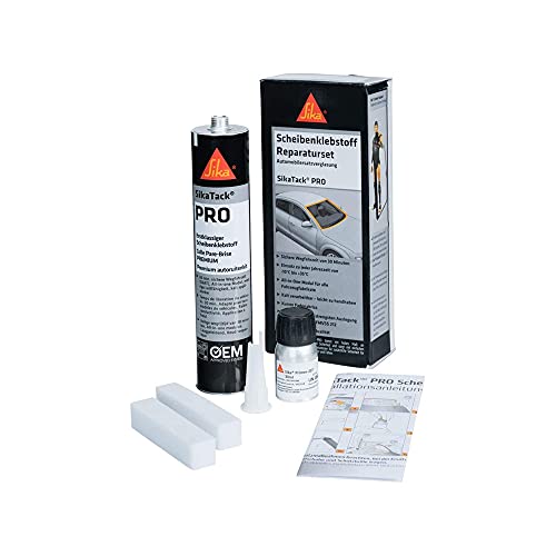 SikaTack PRO Kartusche Reparatur Set Scheiben Klebstoff Verglasung 506077 von Sika