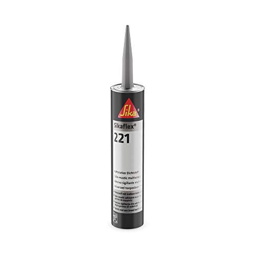 Sikaflex-221 witterungsbeständiger Haftstarker Dichtstoff, 300ml, grau von Sika