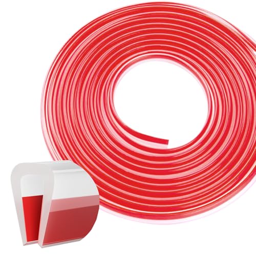 U Channel Rubber Edge Trim Self-Adhesive Rubber Edge Trim Edge Protector for Sheet Metal Fit 1/8"(1.2mm) Length 10Ft(3m) Clear von Sikaiqi