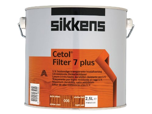 Sikkens, SIKCF7PLO, Cetol-Filter 7-Plus durchsichtige Holzlasur, 2,5 l, Helle Eiche Sikkens, SIKCF7PLO, Cetol-Filter 7-Plus durchsichtige Holzlasur, 2,5 l, Helle Eiche von Sikkens