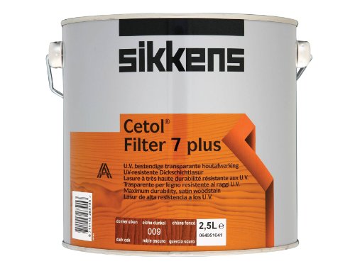 Sikkens SIKCF7PDO 2,5 l Cetol Filter 7 Plus, durchscheinende Holzlasur, dunkle Eiche Sikkens SIKCF7PDO 2,5 l Cetol Filter 7 Plus, durchscheinende Holzlasur, dunkle Eiche von Sikkens