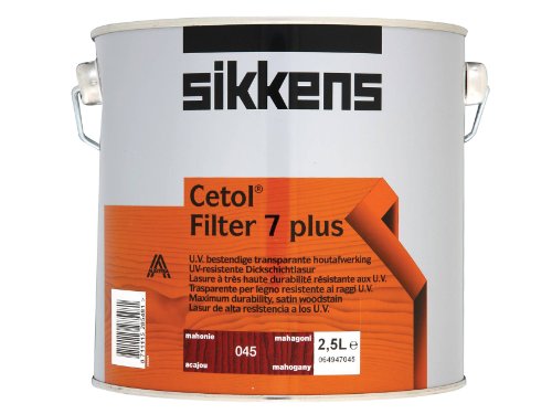 Sikkens SIKCF7PM 2,5 l Cetol Filter 7-Plus, durchscheinende Holzlasur, Mahagoni von Sikkens