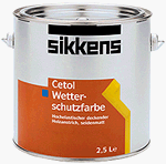 Sikkens Cetol Wetterschutzfarbe 10.000 ml für Holz, Seidenmatt, Wetterbeständig, deckender Holzanstrich, Mineral, 100 m² Abdeckung von Sikkens