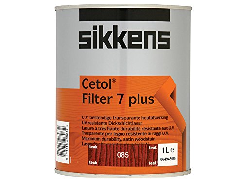 Sikkens Filter 7 Plus - "Long Life" Dickschichtlasur für außen 1 Liter Teak 085" von Sikkens