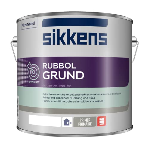 Sikkens Rubbol Grund plus, 1,0 L., Weiß seidenmatt, Grund- und Zwischenbeschichtung von Sikkens