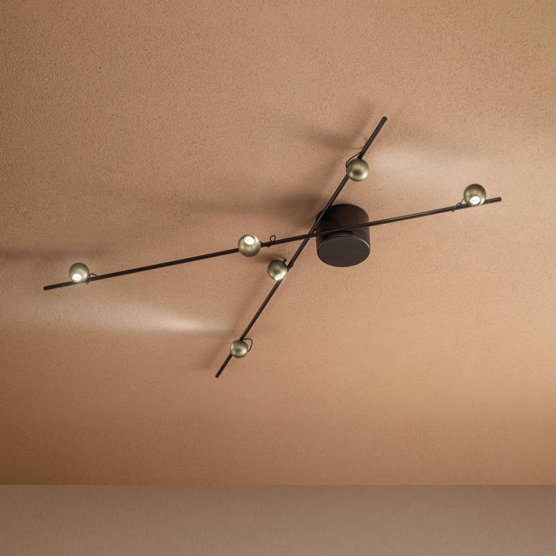 LED-Deckenleuchte Magnetic, bronze/gold von Sil-Lux