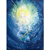 Erzengel Michael | M2 30 X 40 cm Engelbild Silwiartatelier Engelposter Deko Für Praxisraum Büro Business Heilpraktiker Schutzengelbild Erzengel Michael | M2 30 X 40 cm Engelbild Silwiartatelier Engelposter Deko Für Praxisraum Büro Business Heilpraktiker Schutzengelbild von SilWiArtAtelier