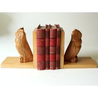 2 Buchstützen Eulen Mcm Vintage Mid Century Buchstütze Stück Holz Book Ends With Owls 50S West Germany Rockabilly 2 Buchstützen Eulen Mcm Vintage Mid Century Buchstütze Stück Holz Book Ends With Owls 50S West Germany Rockabilly von SilaVintageandmore