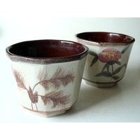 Bay Keramik Blumentopf 2 Stück Übertopf Vintage Handbemalt Mid Century Plant Pot West Germany Pflanzerset Wpg Bay Keramik Blumentopf 2 Stück Übertopf Vintage Handbemalt Mid Century Plant Pot West Germany Pflanzerset Wpg von SilaVintageandmore