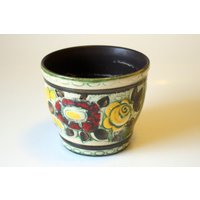 Vintage Keramik Blumentopf Mehrfarbig Floral Übertopf Mid Century Plant Pot West Germany Planter Scheurich Vintage Keramik Blumentopf Mehrfarbig Floral Übertopf Mid Century Plant Pot West Germany Planter Scheurich von SilaVintageandmore