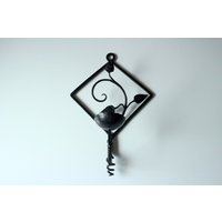 Wandkerzenhalter Eisen Kerzenständer Vintage Schmiedeeisen 60Er Massiver Kerzenleuchter Mid Century Candle Holder Wrought Iron Black Wandkerzenhalter Eisen Kerzenständer Vintage Schmiedeeisen 60Er Massiver Kerzenleuchter Mid Century Candle Holder Wrought Iron Black von SilaVintageandmore