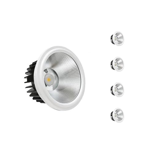 Downlight Einbauleuchte LED 20 W COB rund (5 Stück) – Neutralweiß 4000 K – 5500 K von Silamp