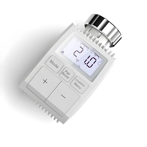 ZigBee Universal-Thermostatkopf für Heizungssteuerung mit LCD-Display – SILAMP von Silamp