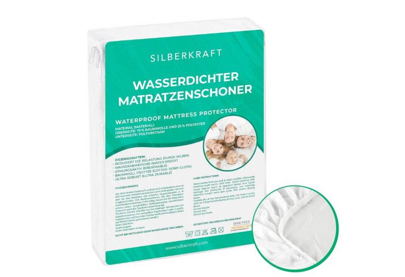 Encasing Matratzenbezug Anti-Milben Encasing – Allergiker-Bettwäsche Silberkraft, Matratzenbezug Anti-Milben – Encasing, wasserdicht & atmungsaktiv von Silberkraft