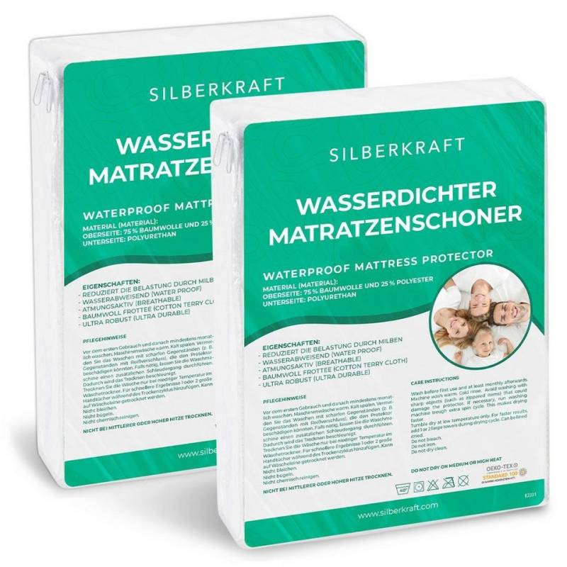 Encasing Matratzenbezug Anti-Milben Encasing – Allergiker-Bettwäsche Silberkraft, Matratzenbezug Anti-Milben – Encasing, wasserdicht & atmungsaktiv von Silberkraft