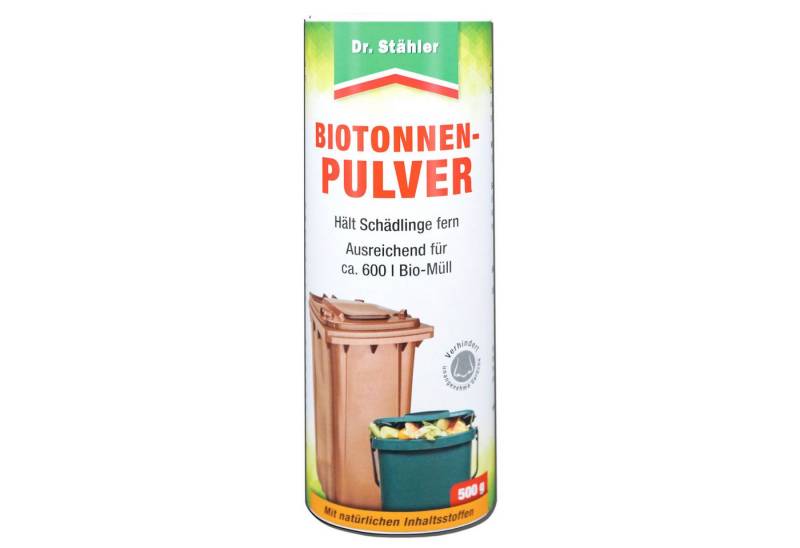Silberkraft Biotonnenpulver Bio-Tonnenpulver gegen unangenehme Gerüche und Schädlinge, 500 g, Effektiver Schutz, enthält Calciumcarbonat, Bindet Flüssigkeiten von Silberkraft