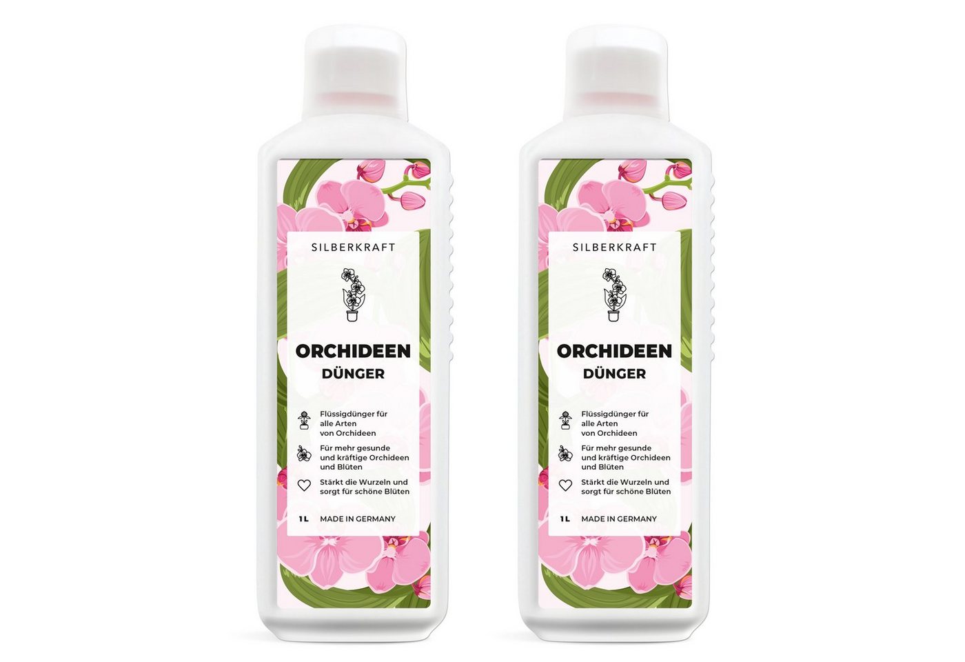 Silberkraft Blumendünger Orchideen Dünger für alle Arten von Orchideen, 2-St., Optimale Düngung speziell für Orchideen von Silberkraft