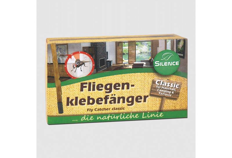 Silberkraft Insektenfalle Silence Fliegenklebefänger: Klassischer Fliegenfänger mit Lockwirkung von Silberkraft