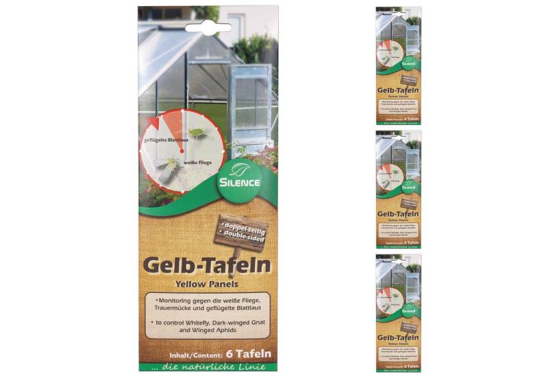 Silberkraft Insektenfalle Silence Gelbtafeln (klein): Optimales Monitoring gegen weiße Fliege von Silberkraft