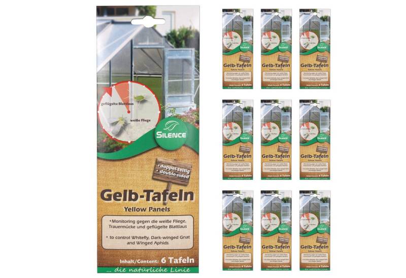 Silberkraft Insektenfalle Silence Gelbtafeln (klein): Optimales Monitoring gegen weiße Fliege von Silberkraft