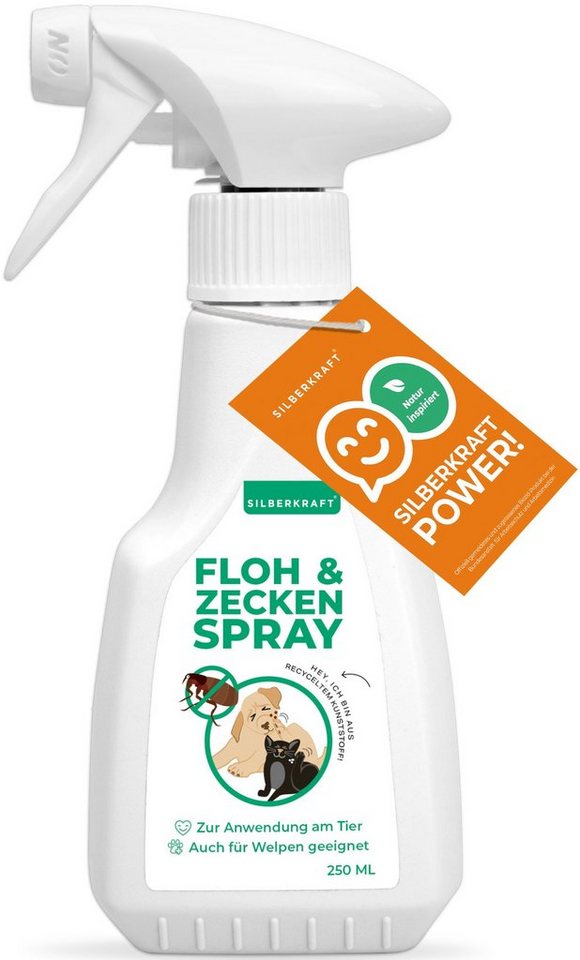 Silberkraft Insektenspray Floh- & Zeckenspray für Hunde und Katzen, 250 ml, 1-St. von Silberkraft