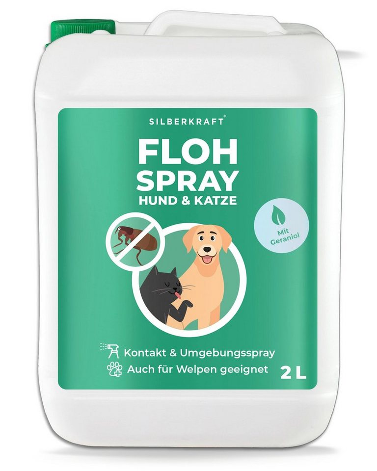 Silberkraft Insektenspray Flohspray Hunde & Katzen, 2000 ml, 1-St. von Silberkraft