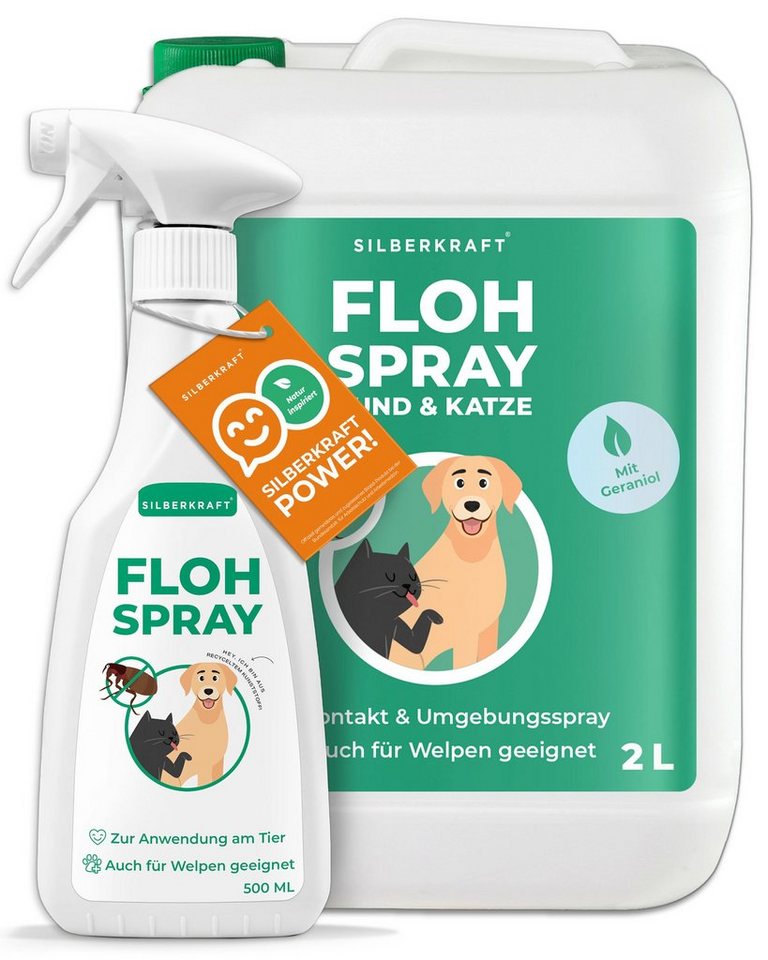 Silberkraft Insektenspray Flohspray Hunde & Katzen, 2500 ml, 1-St. von Silberkraft