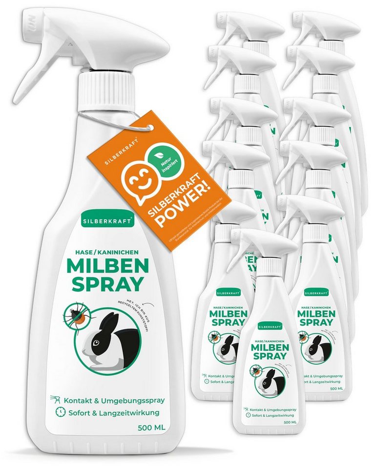 Silberkraft Insektenspray Milbenspray Hase/Kaninchen, 500 ml, 12-St. von Silberkraft