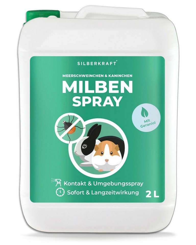 Silberkraft Insektenspray Milbenspray Meerschweinchen & Kaninchen, 2000 ml, 1-St. von Silberkraft