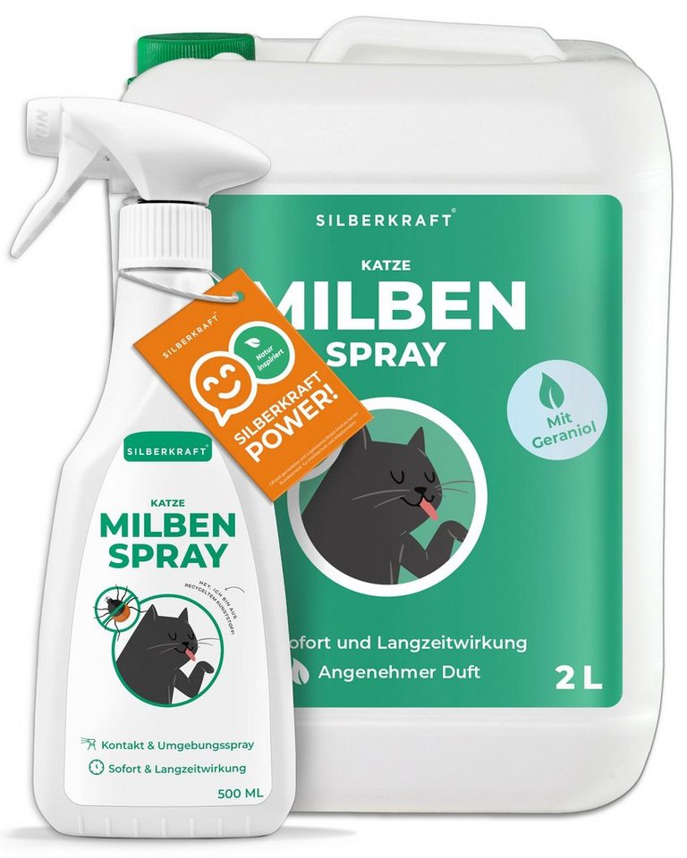 Silberkraft Insektenspray Milbenspray für Katzen, 2500 ml, 1-St. von Silberkraft