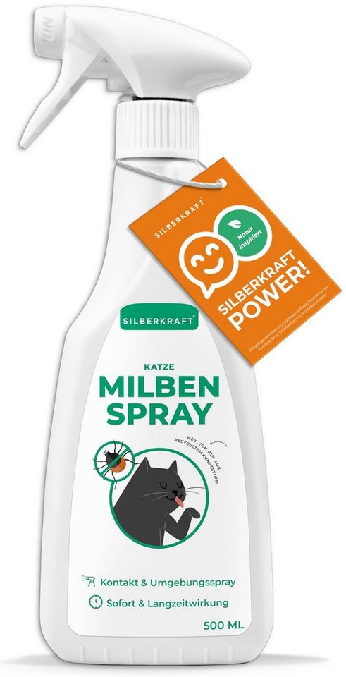 Silberkraft Insektenspray Milbenspray für Katzen, 500 ml, 1-St. von Silberkraft