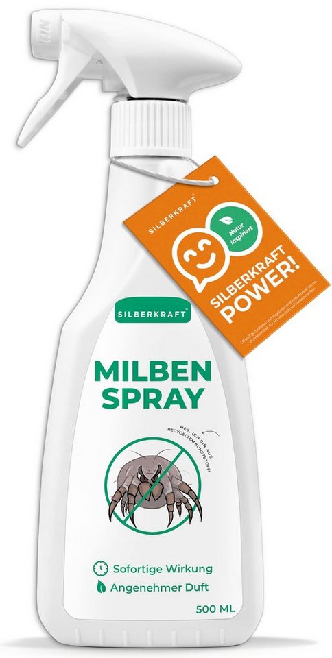Silberkraft Insektenspray Milbenspray für Matratzen & Textil - Milben im Bett bekämpfen, 500 ml, 1-St. von Silberkraft
