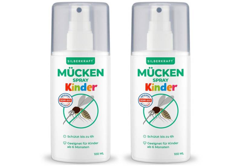 Silberkraft Insektenspray Mückenspray für Kinder & Babys ab dem 6ten Monat, 100 ml, 2-St. von Silberkraft