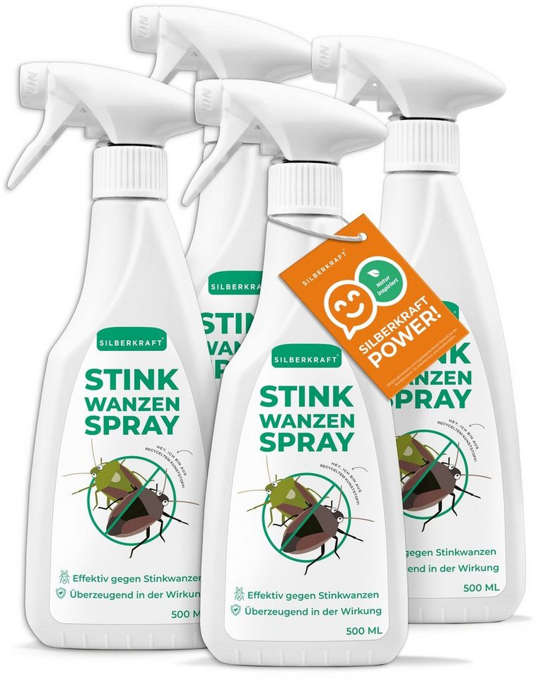 Silberkraft Insektenspray Stinkwanzenspray, 500 ml, 4-St. von Silberkraft