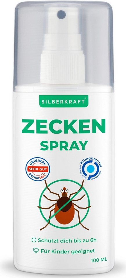 Silberkraft Insektenspray Zeckenspray Zeckenschutz - Anti Zecken Spray, 100 ml, 1-St. von Silberkraft