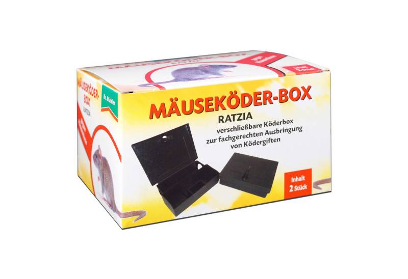 Silberkraft Lebendfalle Ratzia Mäuseköder-Box: Effektive Mäusebekämpfung, Mäuseköder-Box – Abschließbares Köderdepot für Innen & Außen von Silberkraft