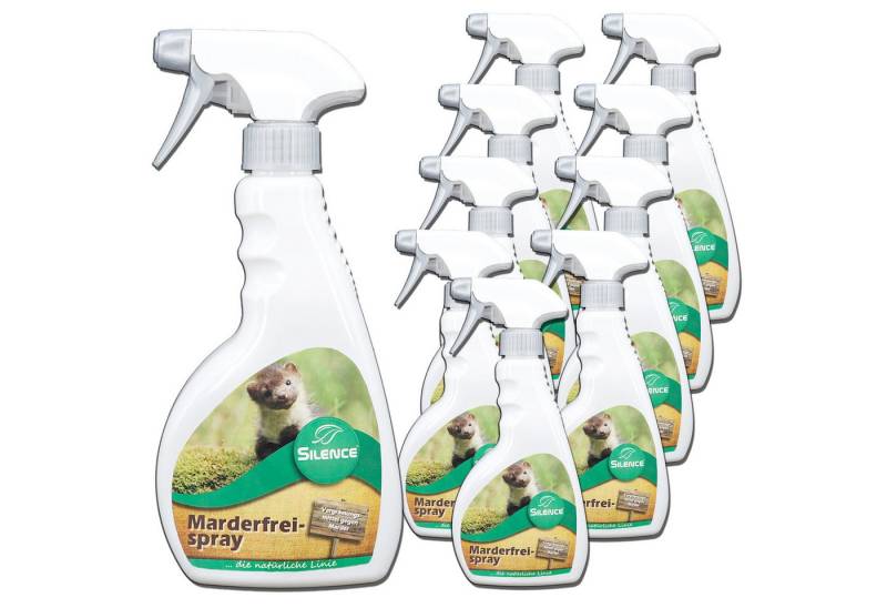 Silberkraft Marderspray Silence Marder-Frei Spray zur Marderabwehr am Auto, schützt Kabel, 5000 ml, für Garage, Carport, Stellplatz und Parkplatz, einfache Anwendung von Silberkraft
