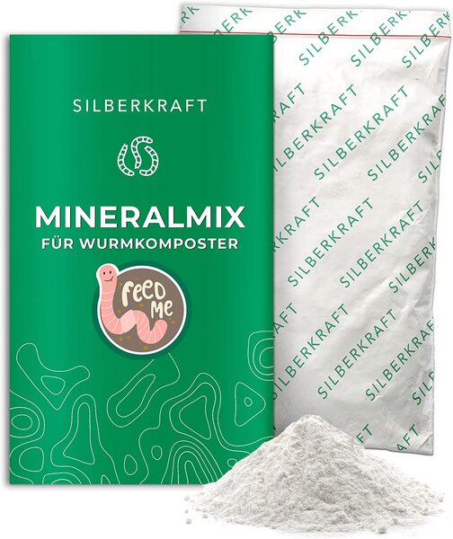 Silberkraft Mineral-Mix für Wurmkomposter 1L - für Kompostwürmer, Regenwürmer von Silberkraft
