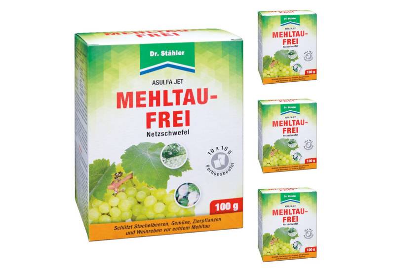 Silberkraft Pflanzen-Pilzfrei Asulfa® Jet Mehltau-Frei: Effektiver Schutz gegen Mehltau und Milben, 400 g, 40-St., Netzschwefelhaltiges Mittel, Wirkt auch gegen Spinn- & Rostmilben von Silberkraft