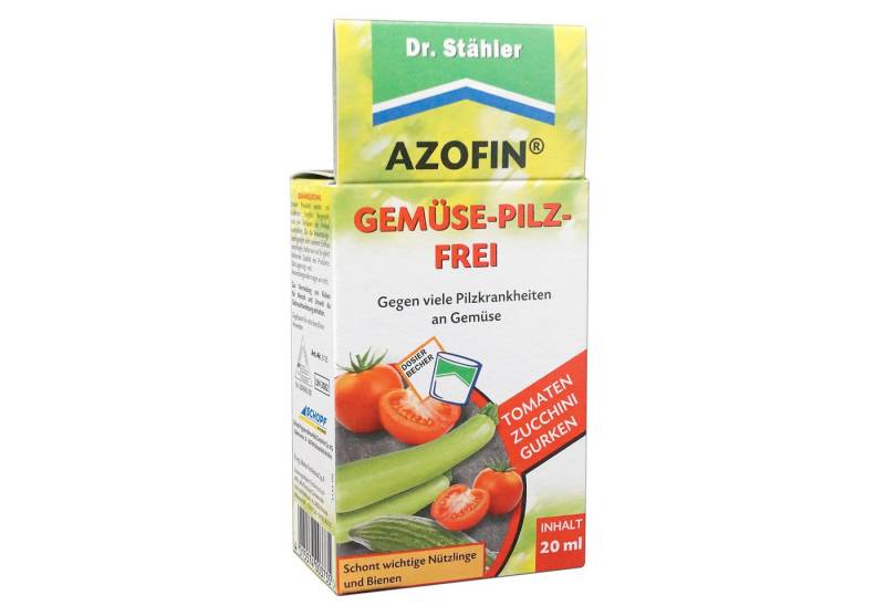 Silberkraft Pflanzen-Pilzfrei Azofin® Gemüse-Pilz-Frei, Pflanzenschutzmittel, Hobbygärtner geeignet, 20 ml, gegen Pilzkrankheiten von Gemüsepflanzen, Langanhaltende Wirkung von Silberkraft