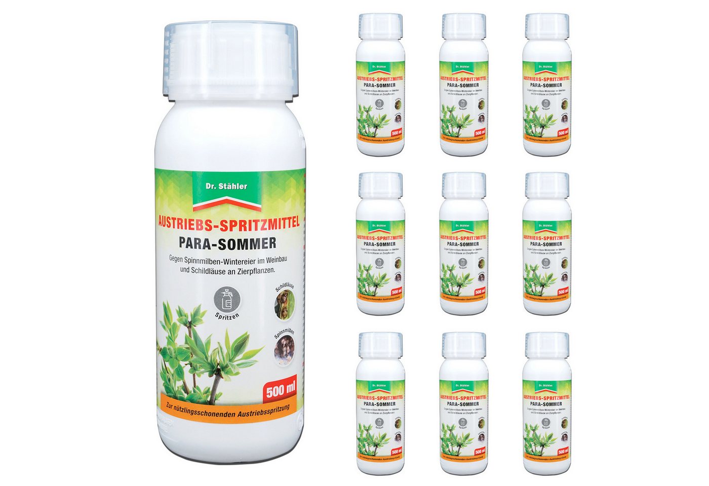 Silberkraft Pflanzenstärkungsmittel Para Sommer: Austriebs-Spritzmittel gegen Schildläuse und Spinnmilben, ustriebs-Spritzmittel flüssig – Schutz vor Milben & Schildläusen, 10-St., 10 x 500 ml Spritzmittel für Austrieb Für Zier-, Obst- & Weingehölze, Austriebs-Spritzmittel – Gegen Schildläuse & Milben an Gehölzen Silberkraft Pflanzenstärkungsmittel Para Sommer: Austriebs-Spritzmittel gegen Schildläuse und Spinnmilben, ustriebs-Spritzmittel flüssig – Schutz vor Milben & Schildläusen, 10-St., 10 x 500 ml Spritzmittel für Austrieb Für Zier-, Obst- & Weingehölze, Austriebs-Spritzmittel – Gegen Schildläuse & Milben an Gehölzen von Silberkraft