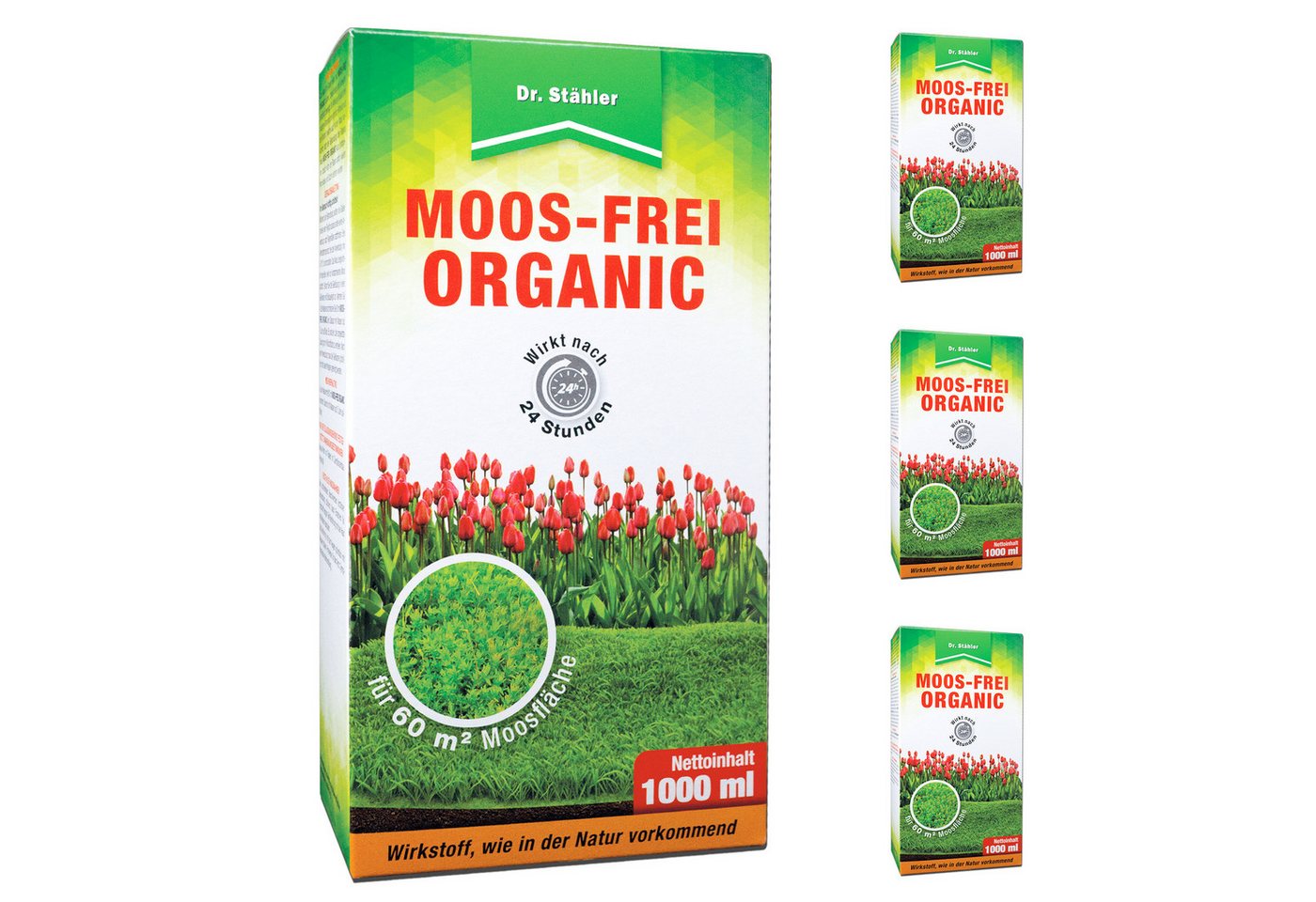 Silberkraft Unkrautbekämpfungsmittel Moos-Frei Organic: Hochwirksamer Moosentferner, 1000 ml, 4 x 1000 ml Moos-Frei Bio Schnell wirksam & ohne Rostflecken, Moos-Frei Organic – Bio-Moosentferner für Rasen, Wege & Steine Silberkraft Unkrautbekämpfungsmittel Moos-Frei Organic: Hochwirksamer Moosentferner, 1000 ml, 4 x 1000 ml Moos-Frei Bio Schnell wirksam & ohne Rostflecken, Moos-Frei Organic – Bio-Moosentferner für Rasen, Wege & Steine von Silberkraft